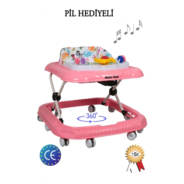 Maxi Taxi Walking Müzikli Işıklı Yürüteç