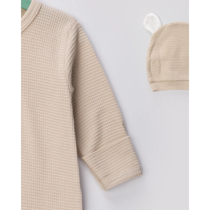 Waffle Kumaş % 100 Pamuk Bebe Tulum