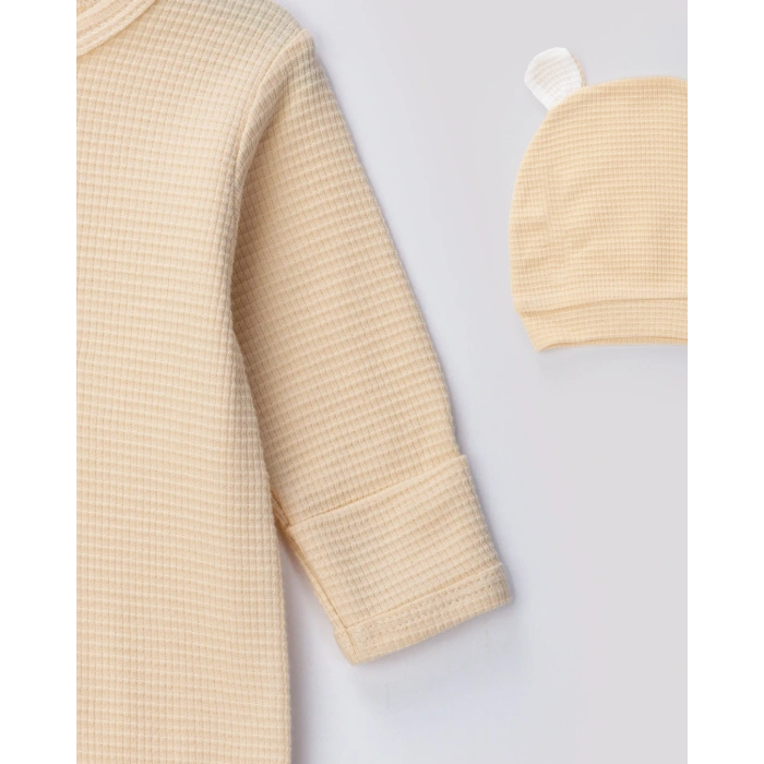 Waffle Kumaş % 100 Pamuk Bebe Tulum