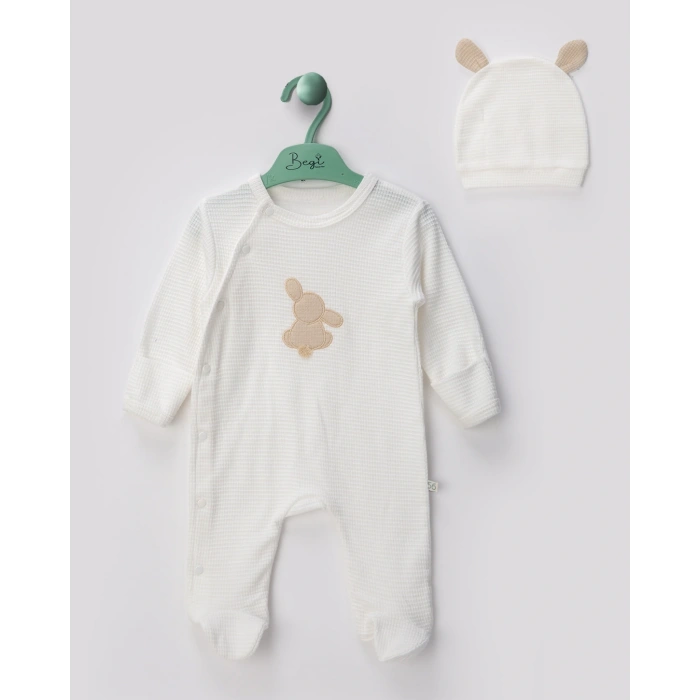 Waffle Kumaş % 100 Pamuk Bebe Tulum