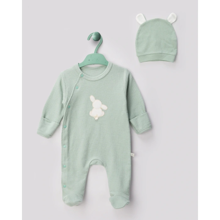 Waffle Kumaş % 100 Pamuk Bebe Tulum