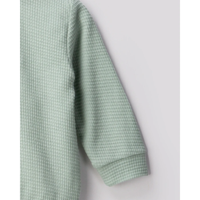 Waffle Kumaş 2li Erkek Bebe Takım % 100 Pamuk