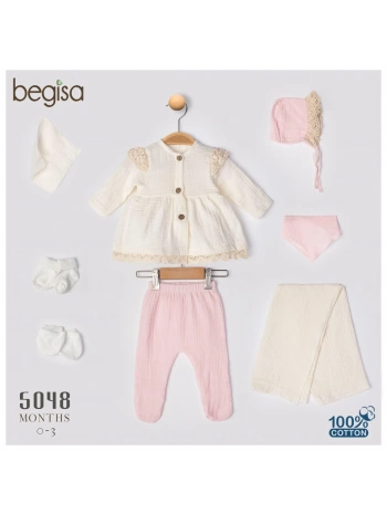 Begisa 8li Set Müslin Hastane Çıkışı %100 Pamuk