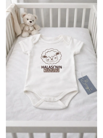 Begi Kısa Kol Halasınin Kuzulu Baskılı Çıtçıtlı Badi