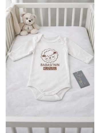 Begi Uzun Kol Babasınin Kuzulu Baskılı Çıtçıtlı Badi