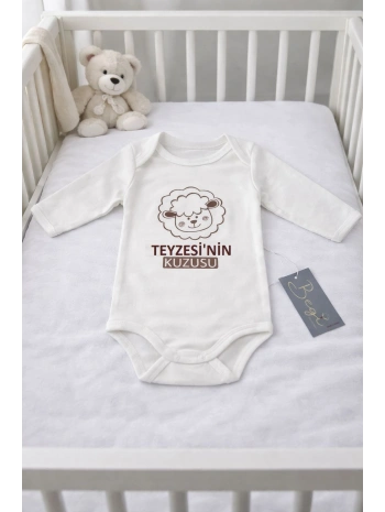 Begi Uzun Kol Teyzesinin Kuzulu Baskılı Çıtçıtlı Badi