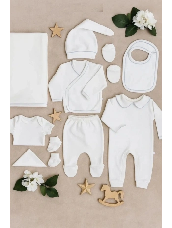 Begi Baby Arabiyeli 10lu Set Hastane Çıkışı %100 Pamuk