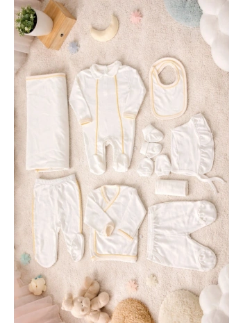 Begi Baby Arabiyeli 10lu Set Hastane Çıkışı %100 Pamuk