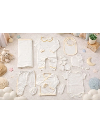 Begi Baby Arabiyeli 10lu Set Hastane Çıkışı %100 Pamuk