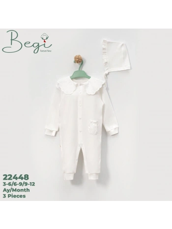 BEBEK DANTELLİ ŞAPKA TULUM TAKIM