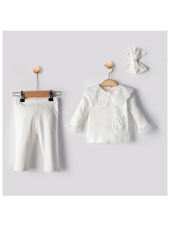 Begisa Dantelli 3  Lü Takım 100% Pamuk