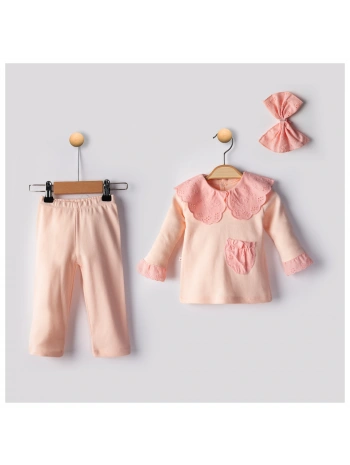 Begisa Dantelli 3  Lü Takım 100% Pamuk