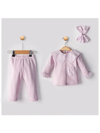 Begisa Dantelli 3  Lü Takım 100% Pamuk