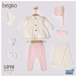 Begisa 8li Set Müslin Hastane Çıkışı %100 Pamuk