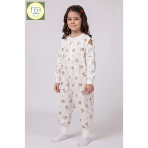 Begi Pazen Kumaş Uzun Kollu Kolu Çıkabilen Çocuk Uyku Tulumu %100 Pamuk 1.0 TOG