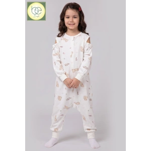Begi Pazen Kumaş Uzun Kollu Kolu Çıkabilen Çocuk Uyku Tulumu %100 Pamuk 1.0 TOG