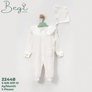 BEBEK DANTELLİ ŞAPKA TULUM TAKIM