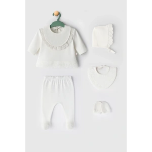 Begisa 5li Set Dantelli Hastane Çıkışı %100 Pamuk