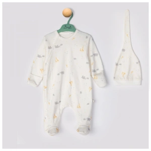 Begisa Zurafa Baskılı Tulum % 100 Pamuk