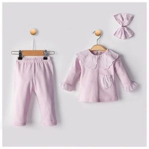 Begisa Dantelli 3  Lü Takım 100% Pamuk