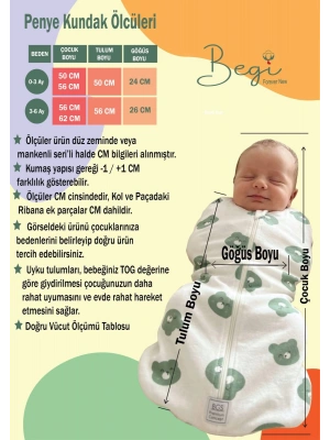 1.0 TOG YENİ DOĞAN KUNDAK VE UYKU TULUMU (UYKU KUNDAĞI)