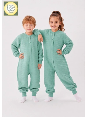 1.5 TOG KAPİTONE %100 PAMUK COCUK BEBEK UYKU TULUMU