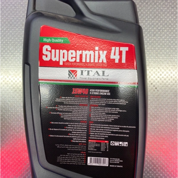MOTOR YAĞI 4 ZAMANLI 1LT.SÜPERMIX ITAL