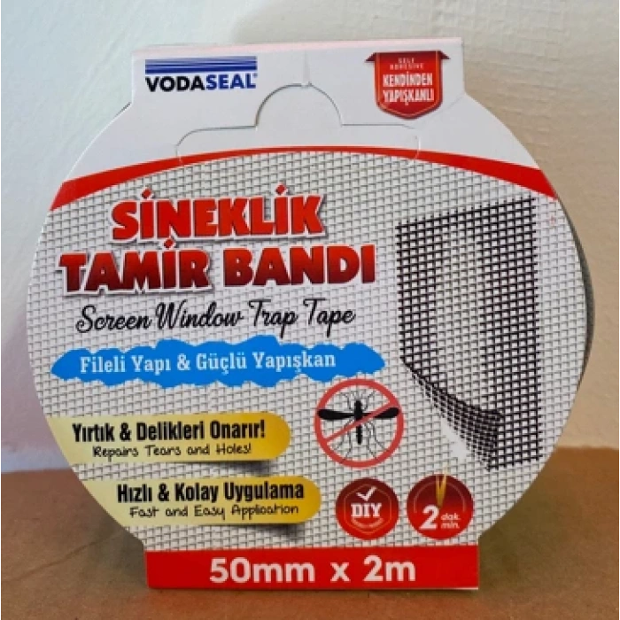 SİNEKLİK TAMİR BANDI - 50 MM X 2 MT - SİYAH