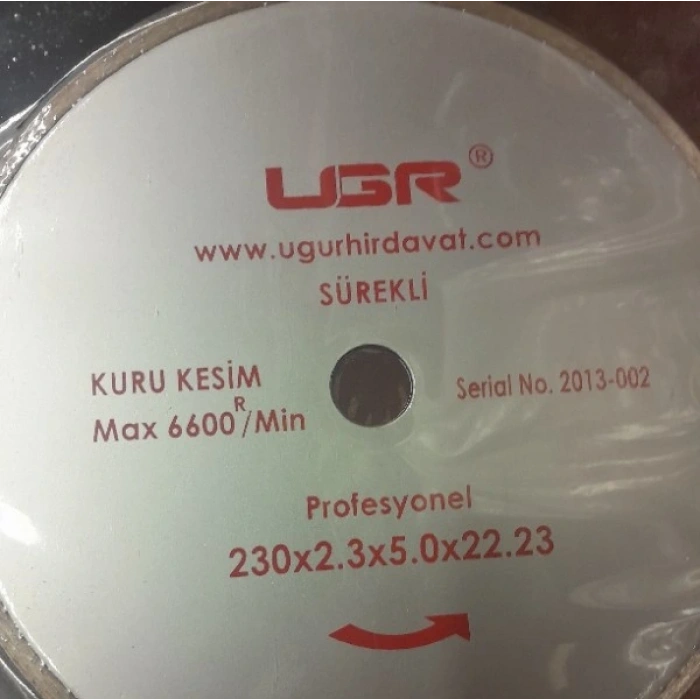 ELMAS DAİRE TESTERE SÜREKLİ 230*22.23*2.3*1.8MM