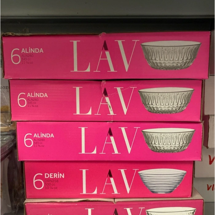 LAV ALİNDA CAM KASE 6LI