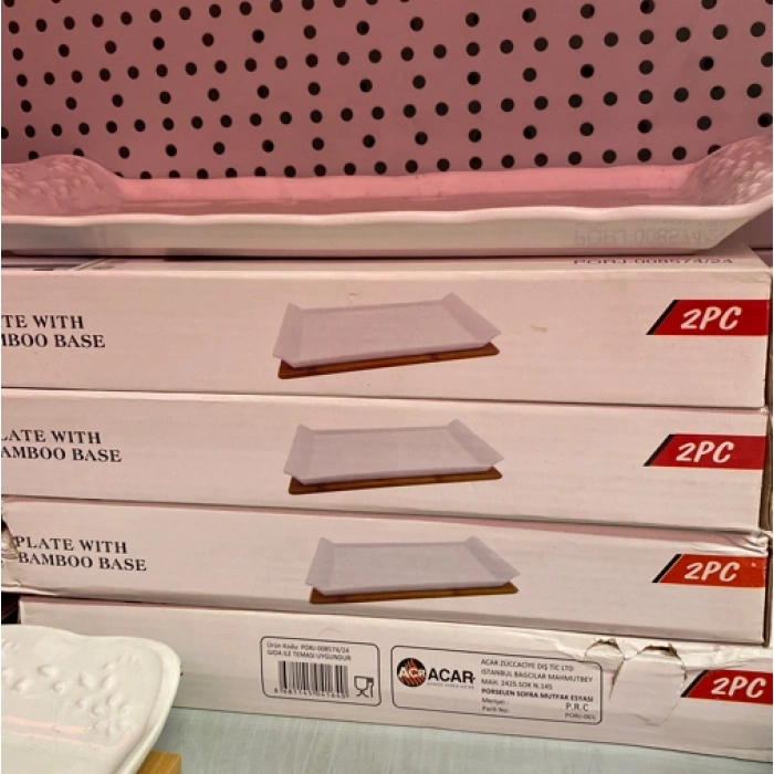 SERVİS TABAK BAMBU STANDLI 008574
