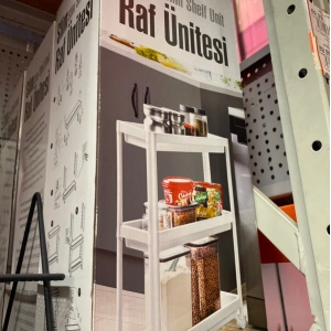 SLİM RAF ÜNİTESİ BEYAZ