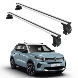 Citroen Yeni E-C3 Aircross Oluksuz Potbagaj Taşıyıcı Ara Atkısı Toros Pro 4 Gri