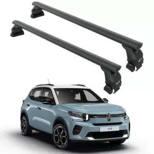 Citroen Yeni E-C3 Aircross Oluksuz Potbagaj Taşıyıcı Ara Atkısı Toros Pro 4 Siyah
