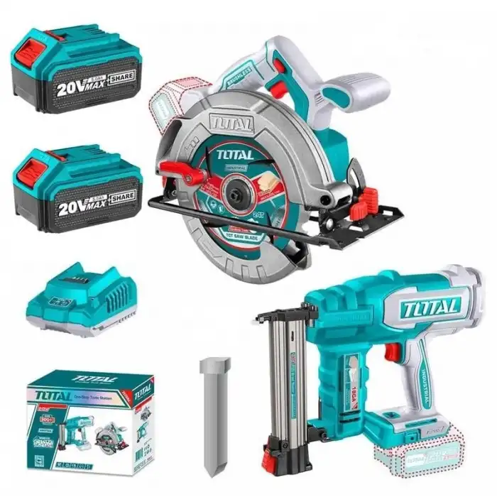 Total TOSLI240866E Akülü Daire Testere Çivi Tabancası Seti