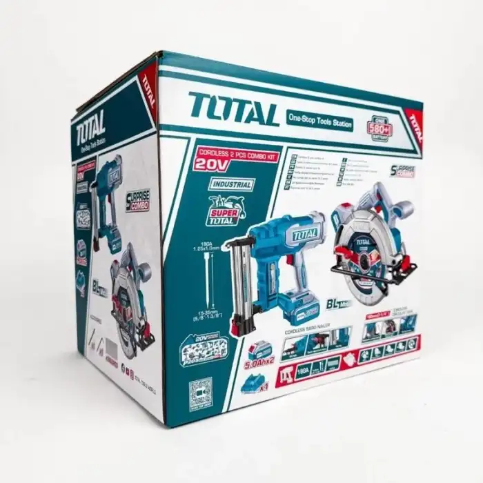 Total TOSLI240866E Akülü Daire Testere Çivi Tabancası Seti