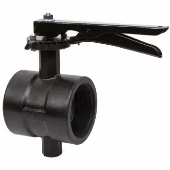 ETM DN65 Polyamid Gövdeli İçten Dişli Kelebek Vana 2 1/2