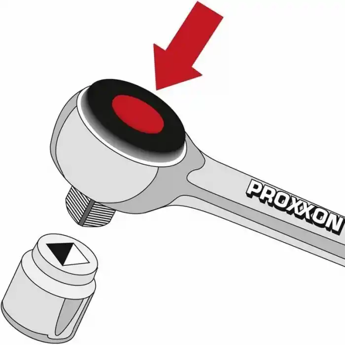 Proxxon 23020 ¼ ve ½ Cırcır Kollu 27 Parçalı Lokma Takımı