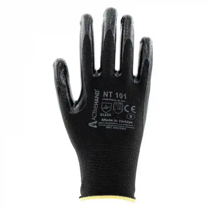 Activehand NT 101 Nitril Kaplı Genel Amaçlı İş Eldiveni No:10