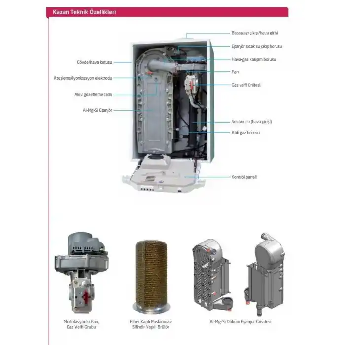 Baymak Lectus 65 Kw Duvar Tipi Yoğuşmalı Kazan