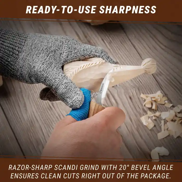 BeaverCraft C8 Küçük Yontma Ahşap Oyma Bıçağı