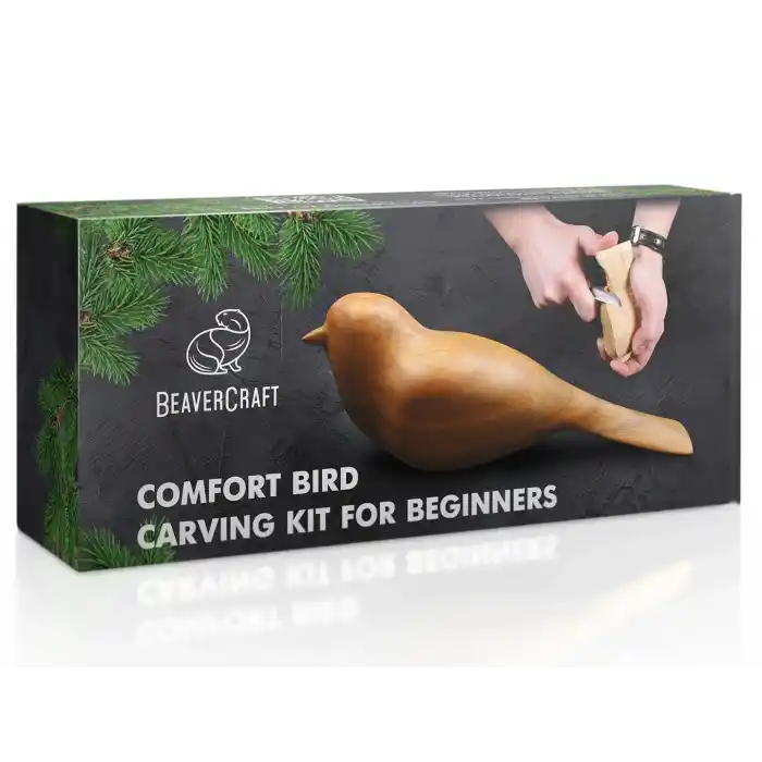 BeaverCraft DIY01 Ahşap Kuş Figürü Oyma Hobi Seti