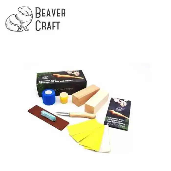 BeaverCraft DIY01 Ahşap Kuş Figürü Oyma Hobi Seti