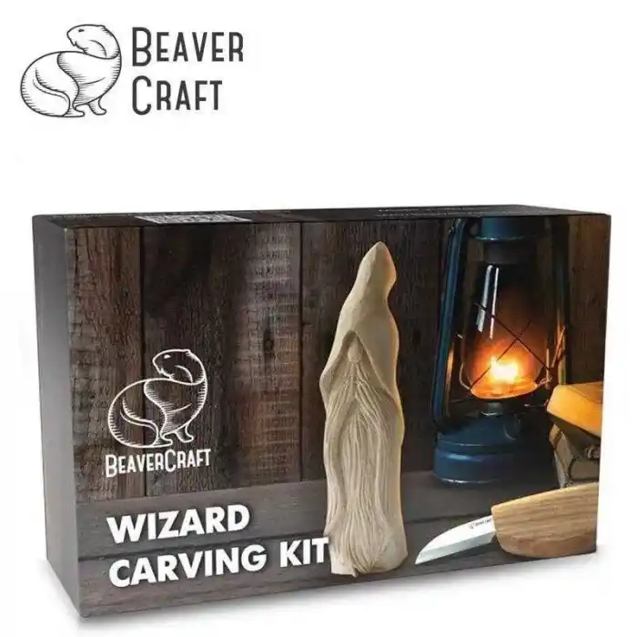 BeaverCraft DIY03 Ahşap Sihirbaz Figürü Oyma Hobi Seti