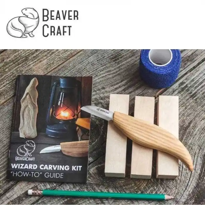 BeaverCraft DIY03 Ahşap Sihirbaz Figürü Oyma Hobi Seti