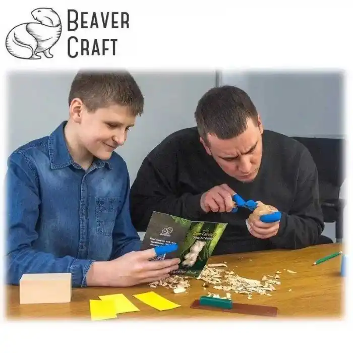BeaverCraft DIY05 Ahşap Ayı Figürü Oyma Hobi Seti
