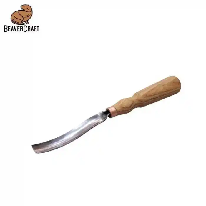 BeaverCraft G7L/20 Bükülmüş Oluklu Ahşap Oyma Iskarpelası 20mm