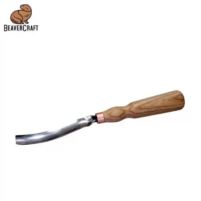 BeaverCraft G7L/20 Bükülmüş Oluklu Ahşap Oyma Iskarpelası 20mm
