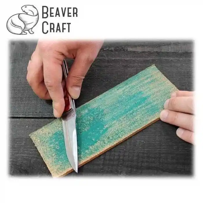 BeaverCraft LS2P1 Deri Bileme Kayışı ve Parlatma Macunu Seti 2 Parça