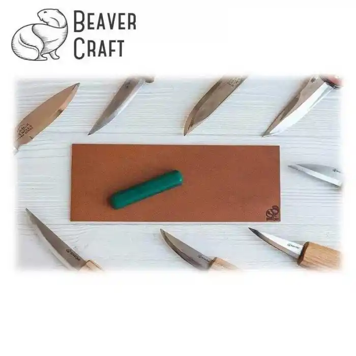 BeaverCraft LS2P11 Deri Bileme Kayışı ve Parlatma Macunu Seti 3 Parça